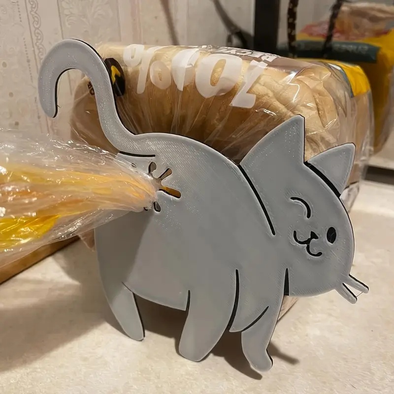 Funny Kitchen Gadgets Gifts - 2pcs Funny Cat Butt Bag Clip,