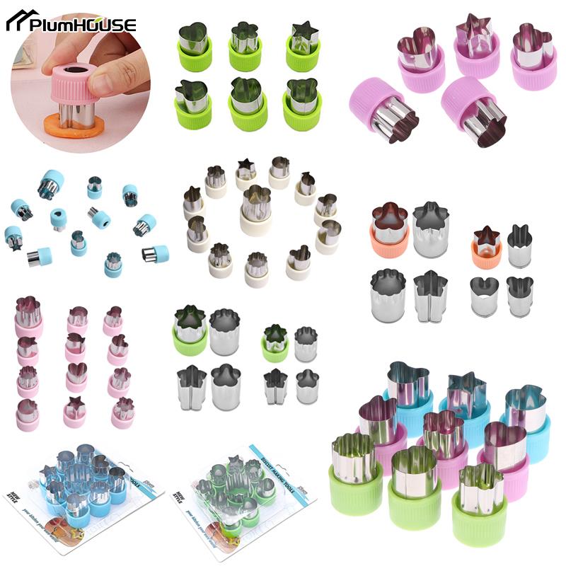 Kitchen Gadgets Cutting Tools - 1Set Multi-Style Vegetables Cookie Cutter Embossing