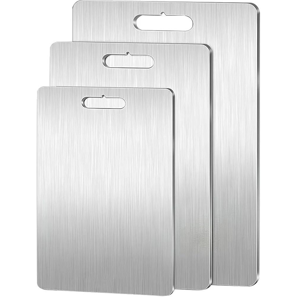 Thickened Stainless Steel Cutt - Bamboo Cutting Board ulasan dan harga