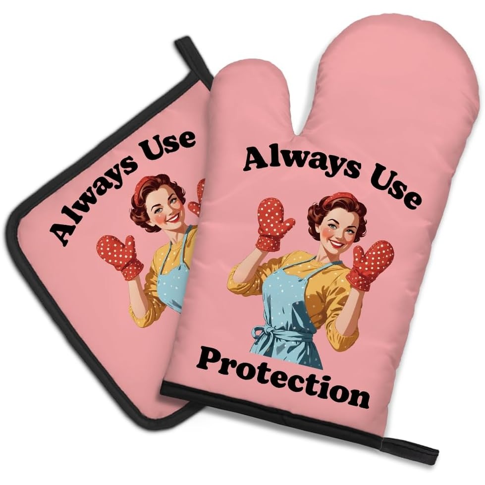 Always Use Protection Funny Ov - Funny Kitchen Gadgets Gifts ulasan dan harga