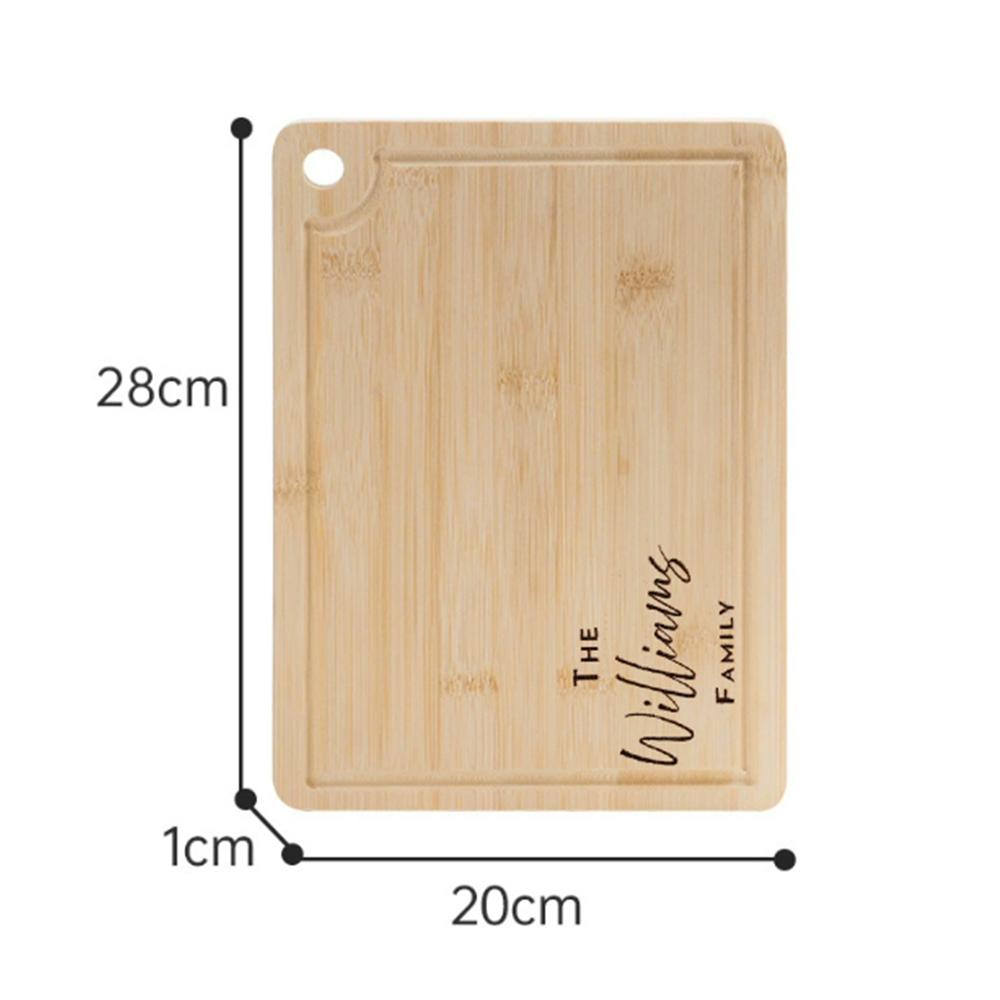 Personalized Name 1Pcs Engrave - Bamboo Cutting Board ulasan dan harga