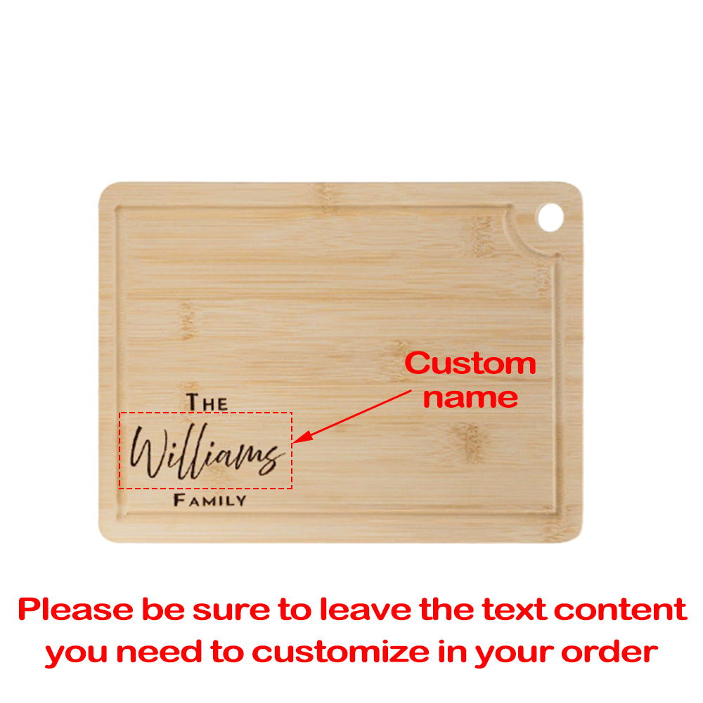 Personalized Name 1Pcs Engrave - Bamboo Cutting Board ulasan dan harga