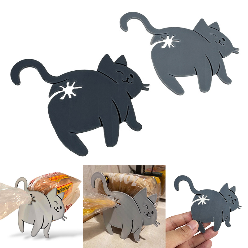 2pcs Funny Cat Butt Bag Clip,  - Funny Kitchen Gadgets Gifts ulasan dan harga