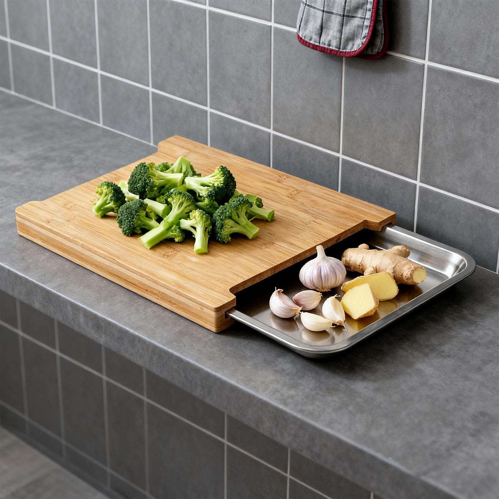 Wooden Cutting Board Non-Slip  - Bamboo Cutting Board ulasan dan harga