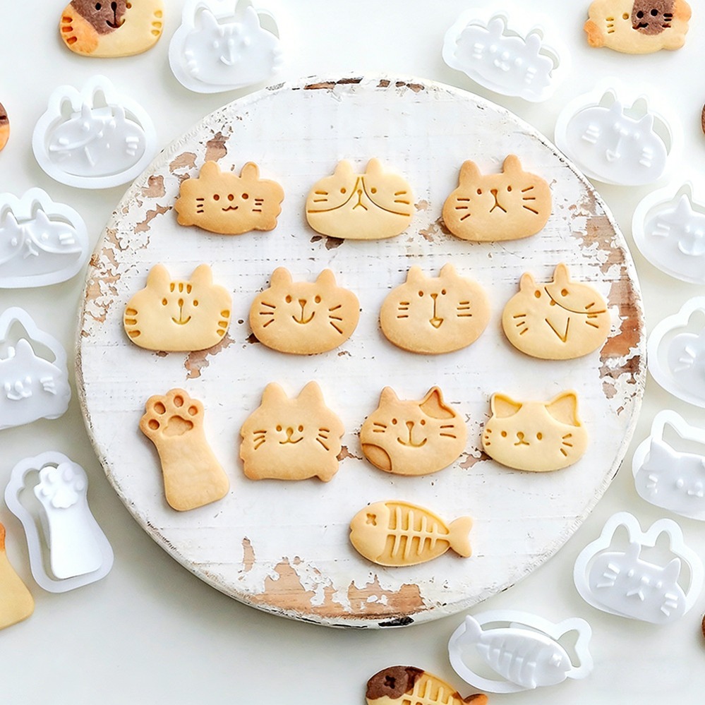 Cute Kitten DIY Stamp Cookie C - Kitchen Handy Gadgets ulasan dan harga