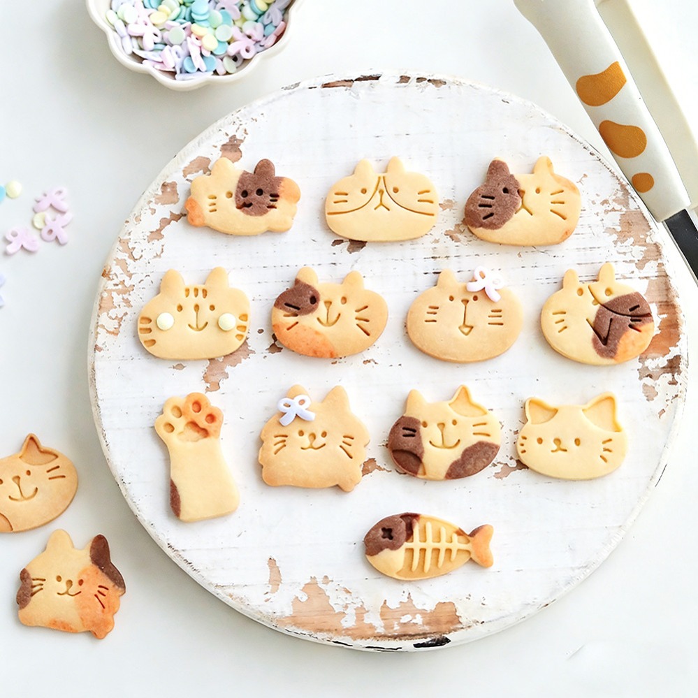 Cute Kitten DIY Stamp Cookie C - Kitchen Handy Gadgets ulasan dan harga