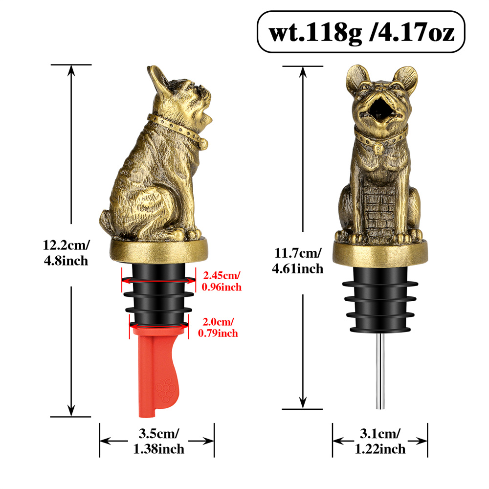 Cute French Bulldog Wine Pouer - Kitchen Handy Gadgets ulasan dan harga