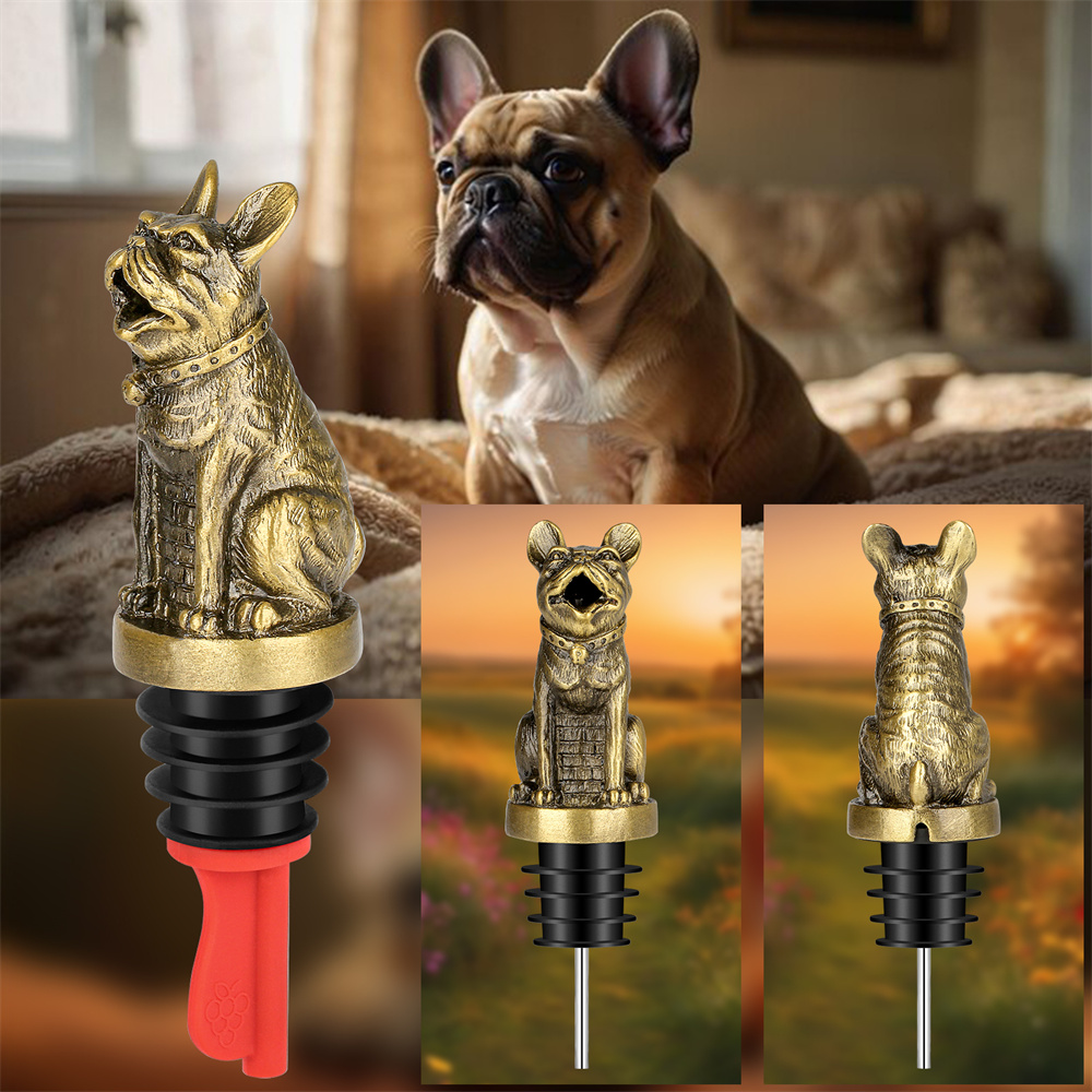 Cute French Bulldog Wine Pouer - Kitchen Handy Gadgets ulasan dan harga