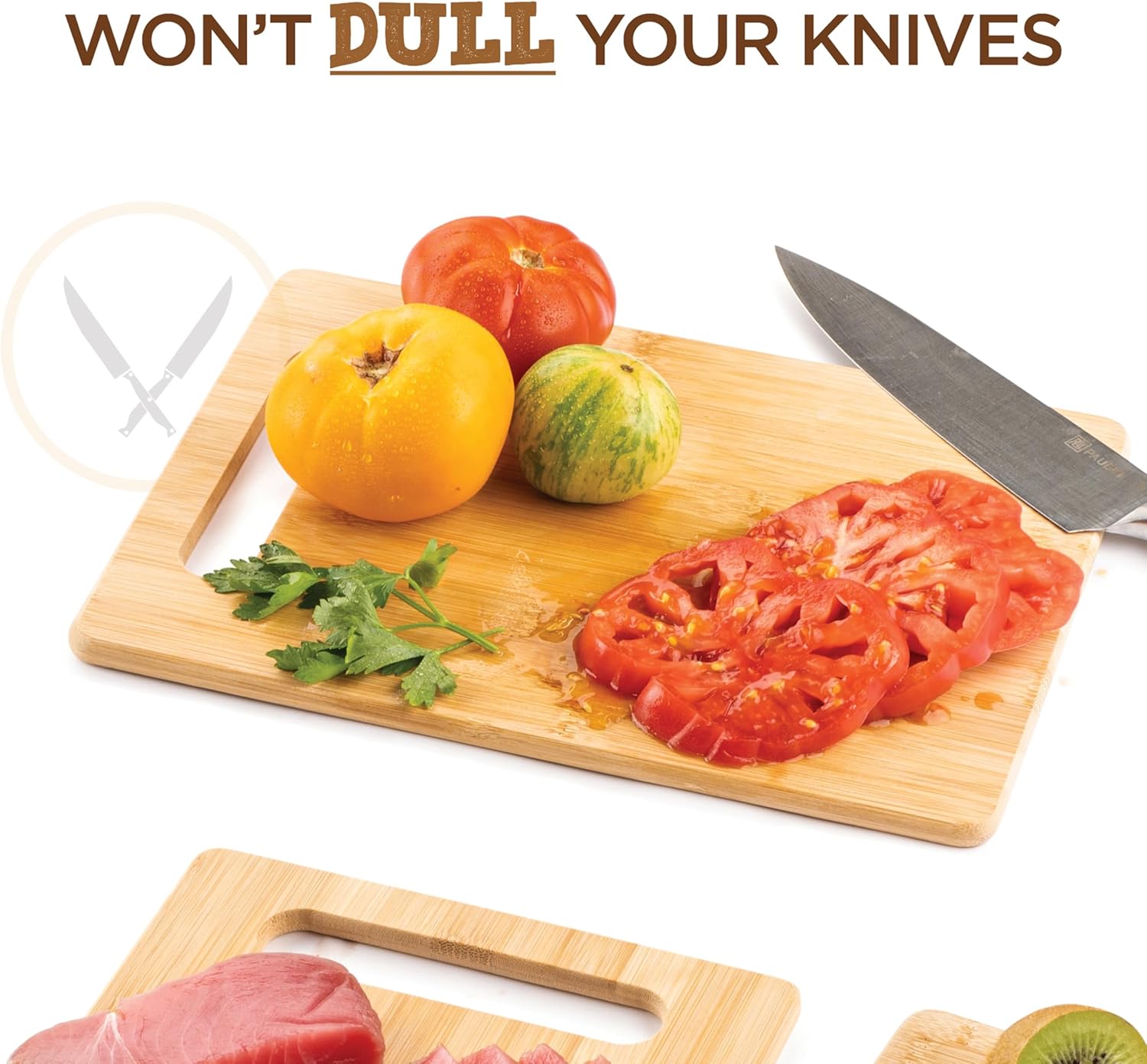 Bamboo Cutting Board 12.5x9 in - Bamboo Cutting Board ulasan dan harga
